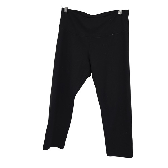 Old Navy Active Elevate Legging Black Cropped Athletic Yoga Pants Size Large - Picture 1 of 11
